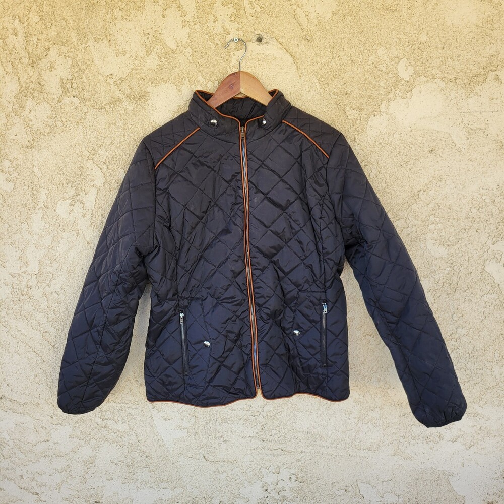 Ladies Spring Summer Quilted Water Repellent Womens Zipped Jacket size Large
